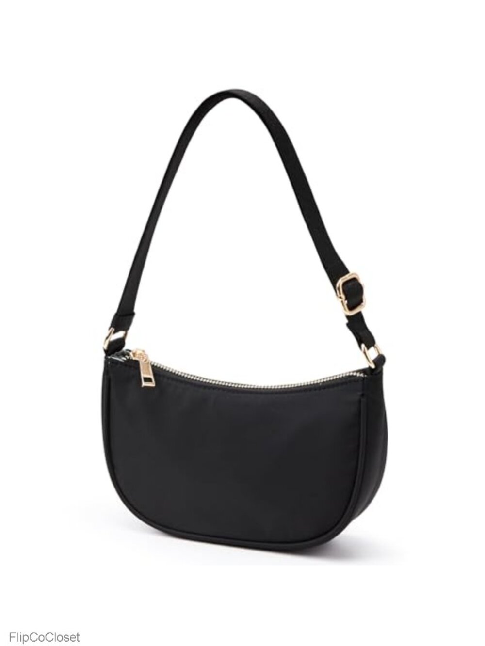 Nylon Baguette Shoulder Bag Women Mini Purse Lightweight